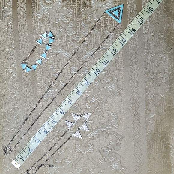 Mint & Pink Triangle Set Fashion Jewelry from Pacsun - Picture 5 of 5